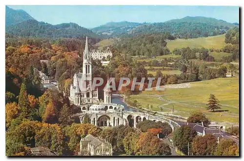 Ansichtskarte AK Lourdes La Basilique vue du Chateau Fort