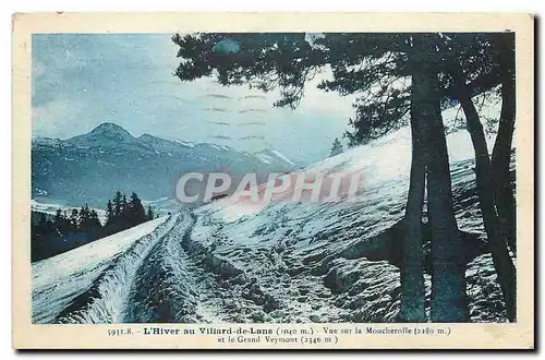 Cartes postales L'Hiver au Villard de Lans Vue sur la Moucherolle et le Grand Veymont