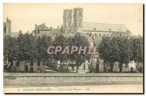 Cartes postales Chalon sur saone L'Eglise Saint Vincent