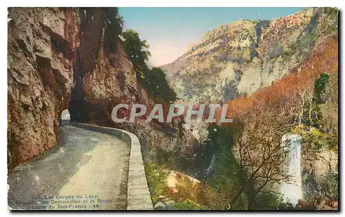 Cartes postales Les Gorges du Loup Cascade des Demoiselles et la Route Ligne du Sud France