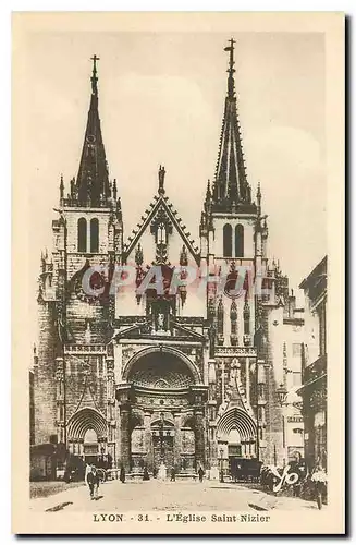 Cartes postales Lyon L'Eglise Saint Nizier
