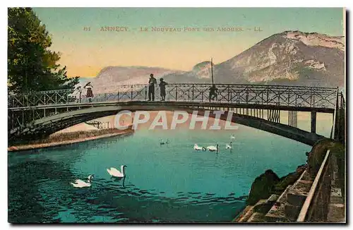 Cartes postales Annecy Le Nouveau Pont des Amours