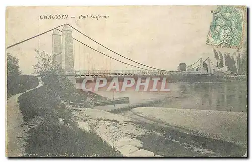 Cartes postales Chaussin Pont Suspendu