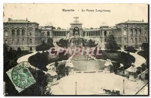 Cartes postales Marseille Le Palais Longchamp