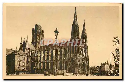 Ansichtskarte AK Rouen la Ville Musee l'Eglise Saint Ouen