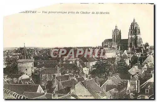 Cartes postales Argentan vue panoramique prise du Clocher de St Martin