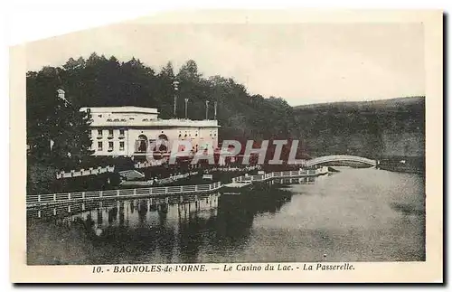 Cartes postales Bagnoles de l'Orne le Casino du Lac la Passerelle