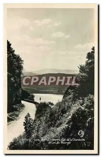 Cartes postales Aix les Bains col de la Chambotte et lac du Bourget