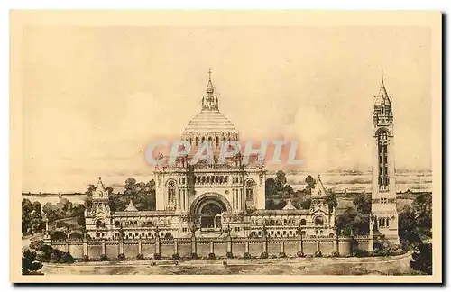 Cartes postales La Basilique de Lisieux vue generale du Projet