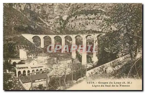 Ansichtskarte AK Gorges du Loup A M ligne du sud de la France