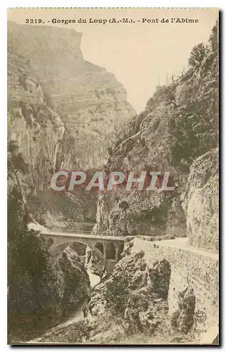 Ansichtskarte AK Gorges du Loup A M pont de l'Abime