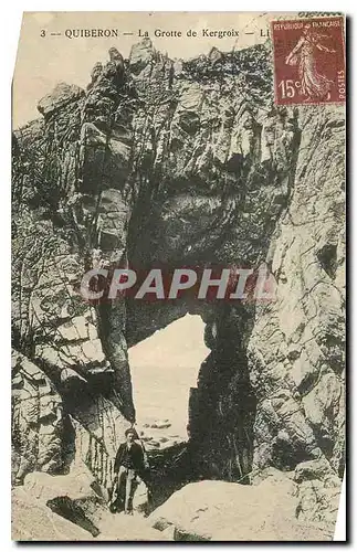 Cartes postales Quiberon la grotte de Kergroix