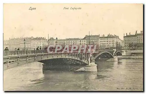 Cartes postales Lyon pont Lafayette