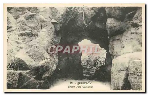 Cartes postales Quiberon grotte port Goulhome