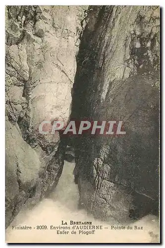 Ansichtskarte AK La Bretagne Finistere environs d'Audierne pointe du Raz enfer de plogoff