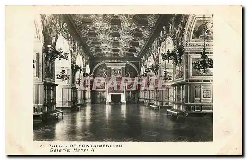 Cartes postales Palais de Fontainebleau galerie Henri II