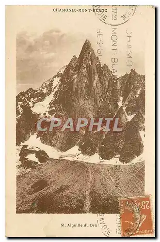 Cartes postales Chamonix Mont Blanc Aiguille du Dru