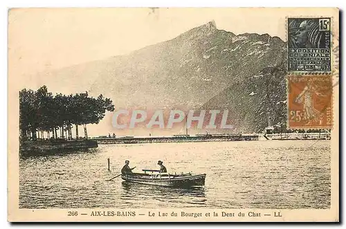 Cartes postales Aix les Bains le Lac du Bourget et la Dent du Chat