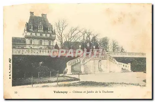Cartes postales Valencay chateau et jardin de la Duchesse