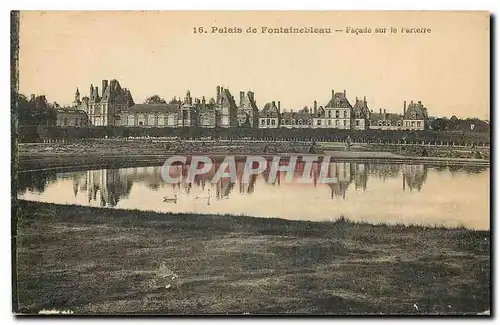 Cartes postales Palais de Fontainebleau facade sur le Parterre