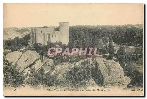 Ansichtskarte AK Falaise le Chateau vue prise du Mont Myra