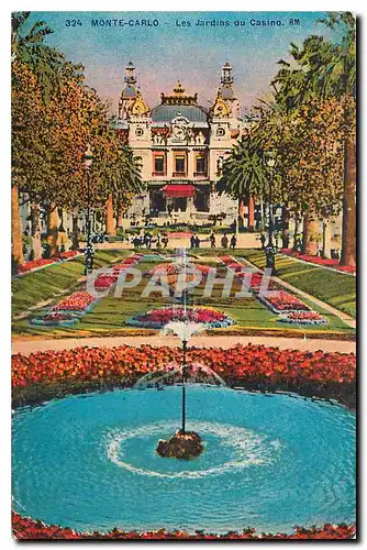 Cartes postales Monte Carlo Les Jardins du Casino