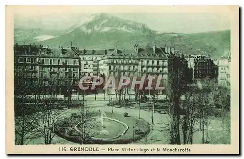 Cartes postales Grenoble place Victor Hugo et le Moucherotte