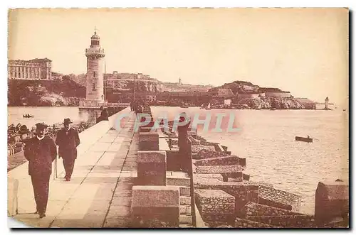 Cartes postales Marseille Phare Sainte Marie et la Jetee