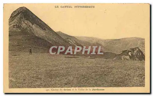 Cartes postales Le Cantal pittoresque Chaine du Griou et la Vallee de la Jordanne