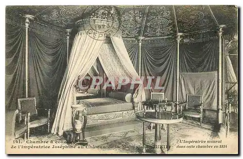 Cartes postales Chambre a coucher de l'imperatrice Josephine au Chateau de la la Malmaison