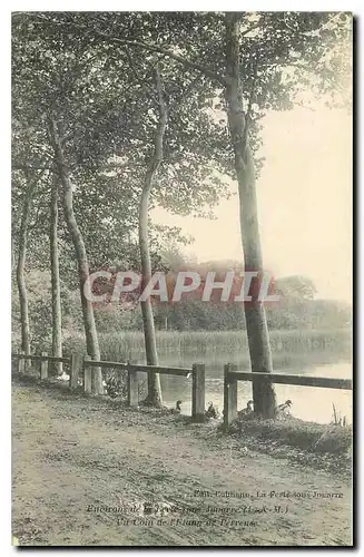 Ansichtskarte AK Environs de La Ferte sous Jouarre Un coin de l'etang de Perreuse