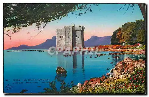 Cartes postales Ile Saint Honorat l'Ancien Monastere fortifie