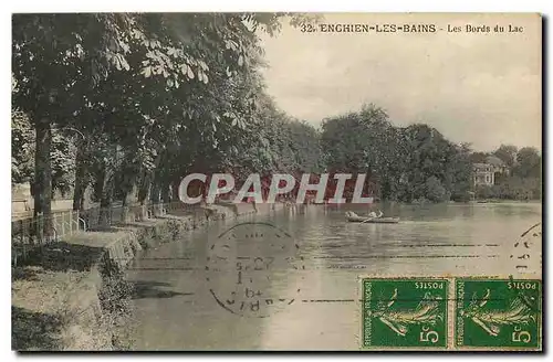 Cartes postales Enghien les Bains les Bords du Lac