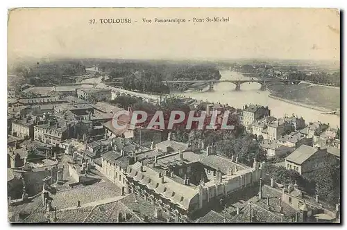 Ansichtskarte AK Toulouse vue panoramique pont St Michel