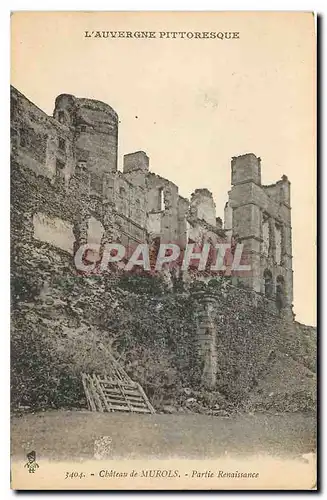 Cartes postales L'Auvergne pittoresque Chateau de Murols Partie Renaissance