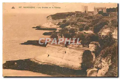 Ansichtskarte AK Meschers les Grottes et la Falaise
