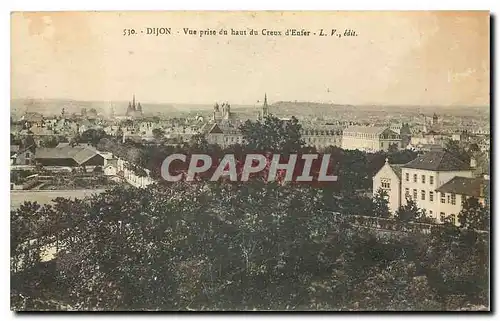 Ansichtskarte AK Dijon vue prise du haut Creux d'enfer