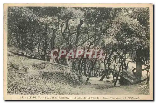 Ansichtskarte AK Ile de Noirmoutier Vendee le Bois de la Chaize Allee canduisant a l'Estacade