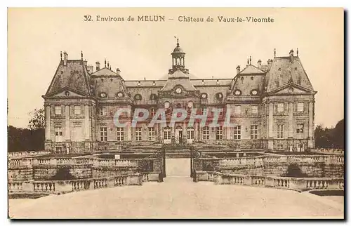 Cartes postales Environs de Melun Chateau de Vaux le Vicomte