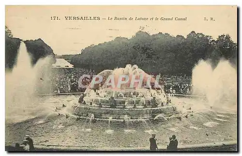 Cartes postales Versailles le Bassin de Latone et le Grand Canal