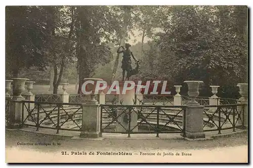 Ansichtskarte AK Palais de Fontainebleau Fontaine du Jardin de Diane