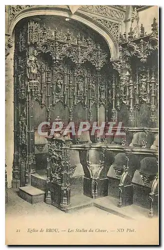 Cartes postales Eglise de Brou les Stalles du Choeur