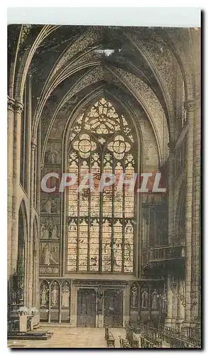 Cartes postales Liege la Cathedrale Saint Paul vue du transept sud et de la verriere donnee en 1530 par Leon d'O