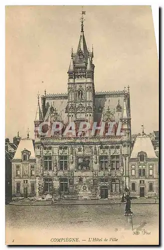 Cartes postales Compiegne l'Hotel de Ville