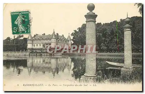 Ansichtskarte AK Rambouillet le Parc Perspective du Cote Sud