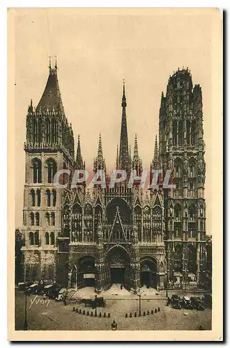 Cartes postales Rouen Saint Inferieure la Cathedrale Facade