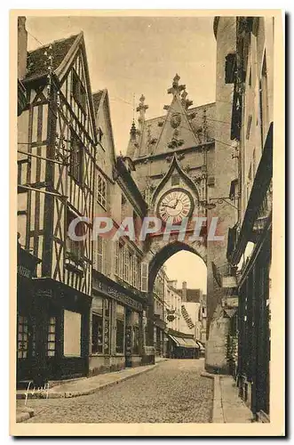 Cartes postales Auxerre Yonne Porte de l'Horloge et Vieille Maison du XV S