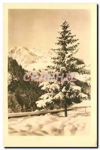 Cartes postales La Giettaz Villas Jeanne d'Arc et St Francois la Terrasse des Villas sous la neige