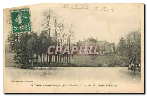 Cartes postales Institution Libre de Combree M et L Chateau du Plessis Villoutreys