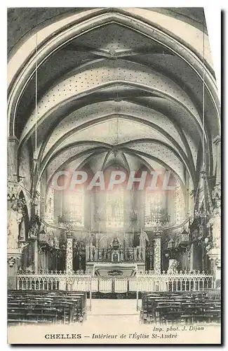 Ansichtskarte AK Chelles Interieur de l'eglise St Andre